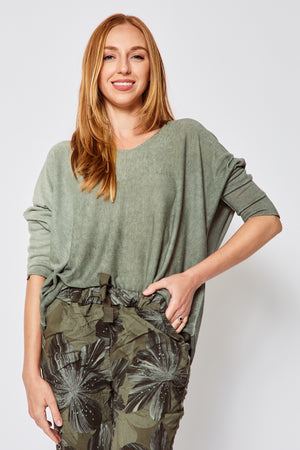 Ombre Long Sleeve Top (Three Colors) - Jacqueline B Clothing