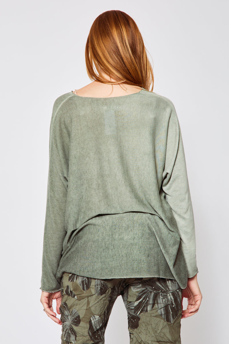 Ombre Long Sleeve Top (Three Colors) - Jacqueline B Clothing