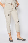 Embellished Star Stretch Pants (Four Colors) - Jacqueline B Clothing