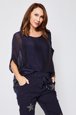 Italian Silk T -Shirt (eight colors) - Jacqueline B Clothing