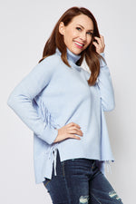 Turtleneck Fringe Sweater (Six Colors) - Jacqueline B Clothing