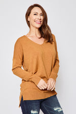 V-Neck Yummy Sweater - Jacqueline B Clothing