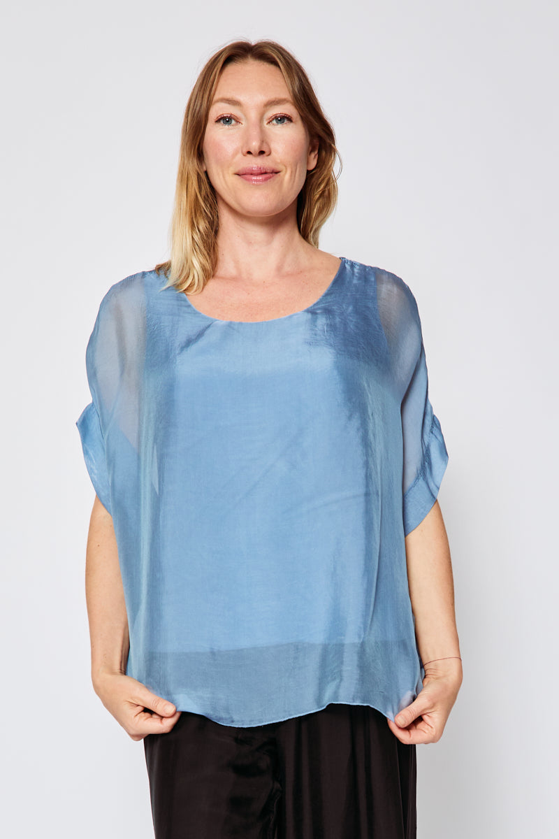 Italian Silk T -Shirt (eight colors) - Jacqueline B Clothing