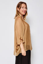 Italian Silk Flowing T Shirt (Three Colors) - Jacqueline B Clothing