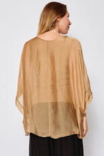 Italian Silk Flowing T Shirt (Three Colors) - Jacqueline B Clothing