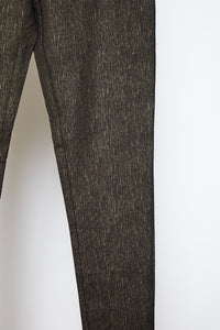 Pattern Legging Black Gold Lines - Jacqueline B Clothing
