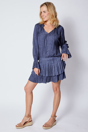 Herringbone Pattern Dress - Jacqueline B Clothing