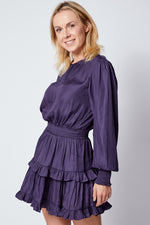 Long Sleeve Dress w/ Double Layer - Jacqueline B Clothing