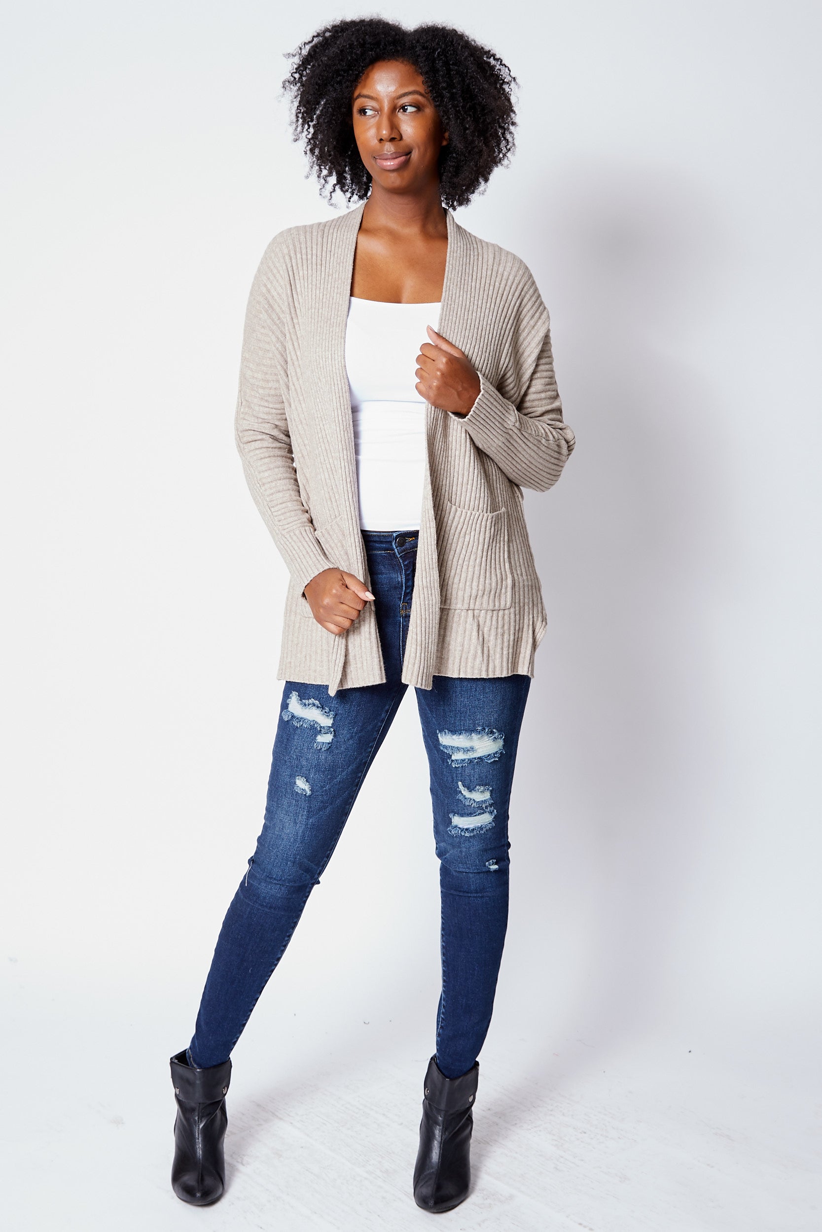 Cardigan w/ Pocket - Jacqueline B Clothing