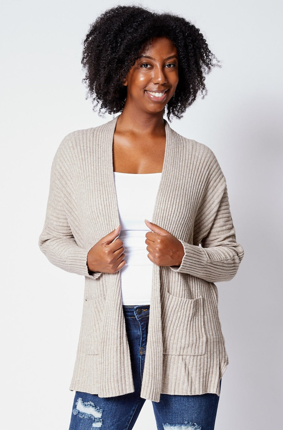 Cardigan w/ Pocket - Jacqueline B Clothing