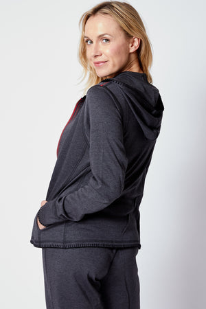 Charcoal/Red Sweats - Jacqueline B Clothing