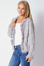 Knit Tweed Jacket - Jacqueline B Clothing