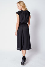 Cap Sleeve Smocked Waist Dress - Jacqueline B Clothing