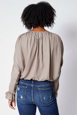 Gathered Sleeve Blouse - Jacqueline B Clothing