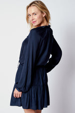 Long Sleeve Dress w/ Ruffled Front Top - Jacqueline B Clothing