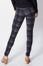 Brown Check Leggings - Jacqueline B Clothing