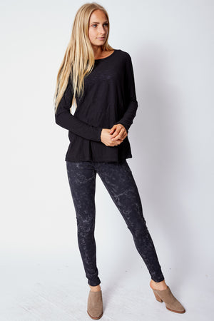 Gray Veined Leggings - Jacqueline B Clothing
