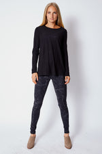 Gray Veined Leggings - Jacqueline B Clothing