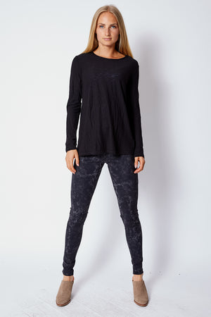 Gray Veined Leggings - Jacqueline B Clothing