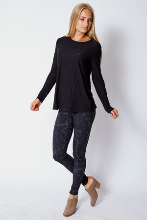 Gray Veined Leggings - Jacqueline B Clothing