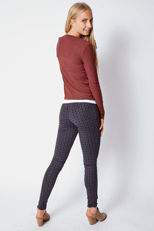 Red, Black and Gray Leggings - Jacqueline B Clothing