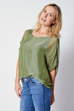 Italian Silk T-Shirt (Seventeen Colors) - Jacqueline B Clothing