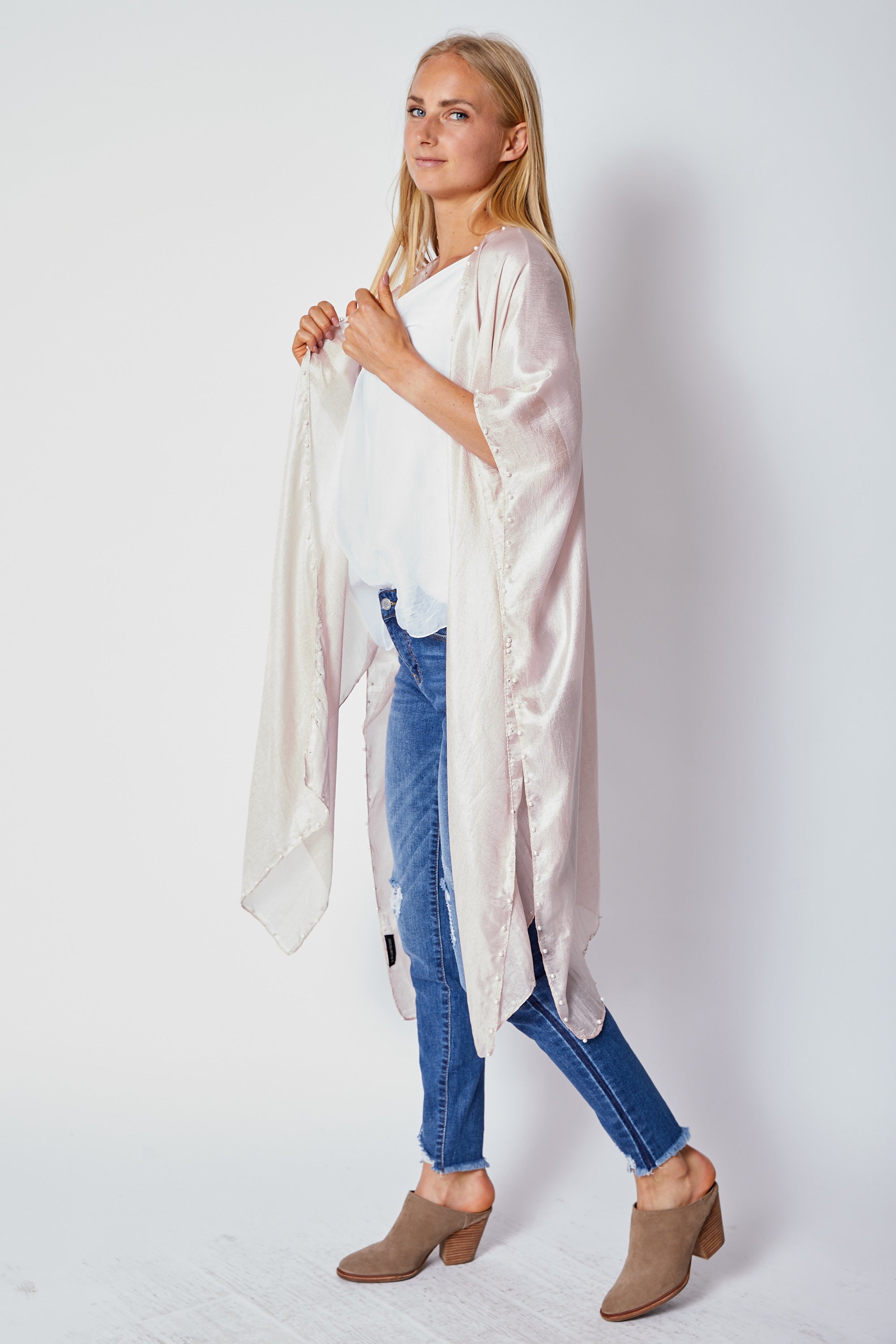 Shimmer Pearl Wrap - Jacqueline B Clothing