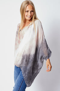 Italian Silk Tie-Dye Top - Jacqueline B Clothing