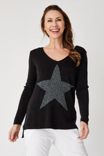 Star Elbow Sweater - Jacqueline B Clothing