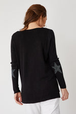 Star Elbow Sweater - Jacqueline B Clothing