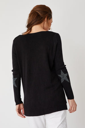Star Elbow Sweater - Jacqueline B Clothing