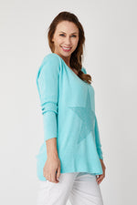 Star Elbow Sweater - Jacqueline B Clothing