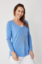 Star Elbow Sweater - Jacqueline B Clothing