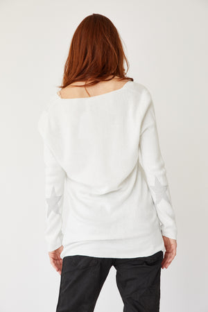 Star Elbow Sweater - Jacqueline B Clothing