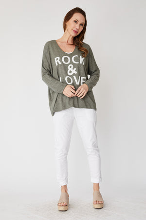 Rock and Love Sweater - Jacqueline B Clothing