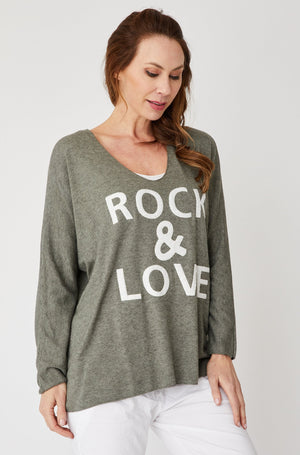 Rock and Love Sweater - Jacqueline B Clothing