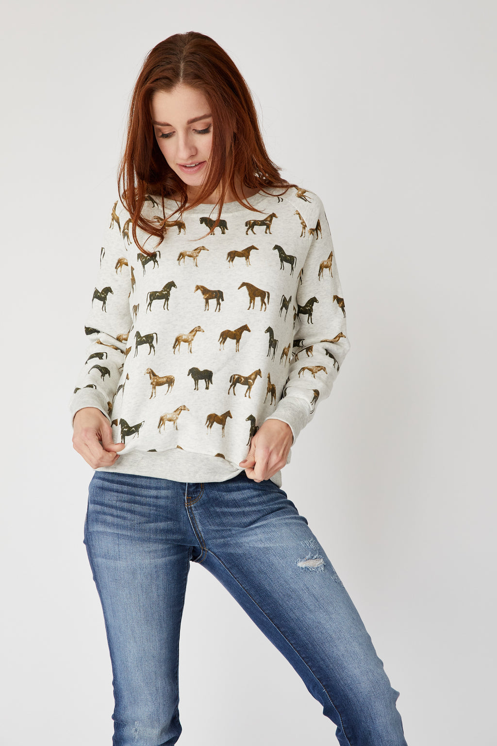 Horse Sweater - Jacqueline B Clothing