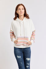 Crochet Sleeve Hoodie - Jacqueline B Clothing