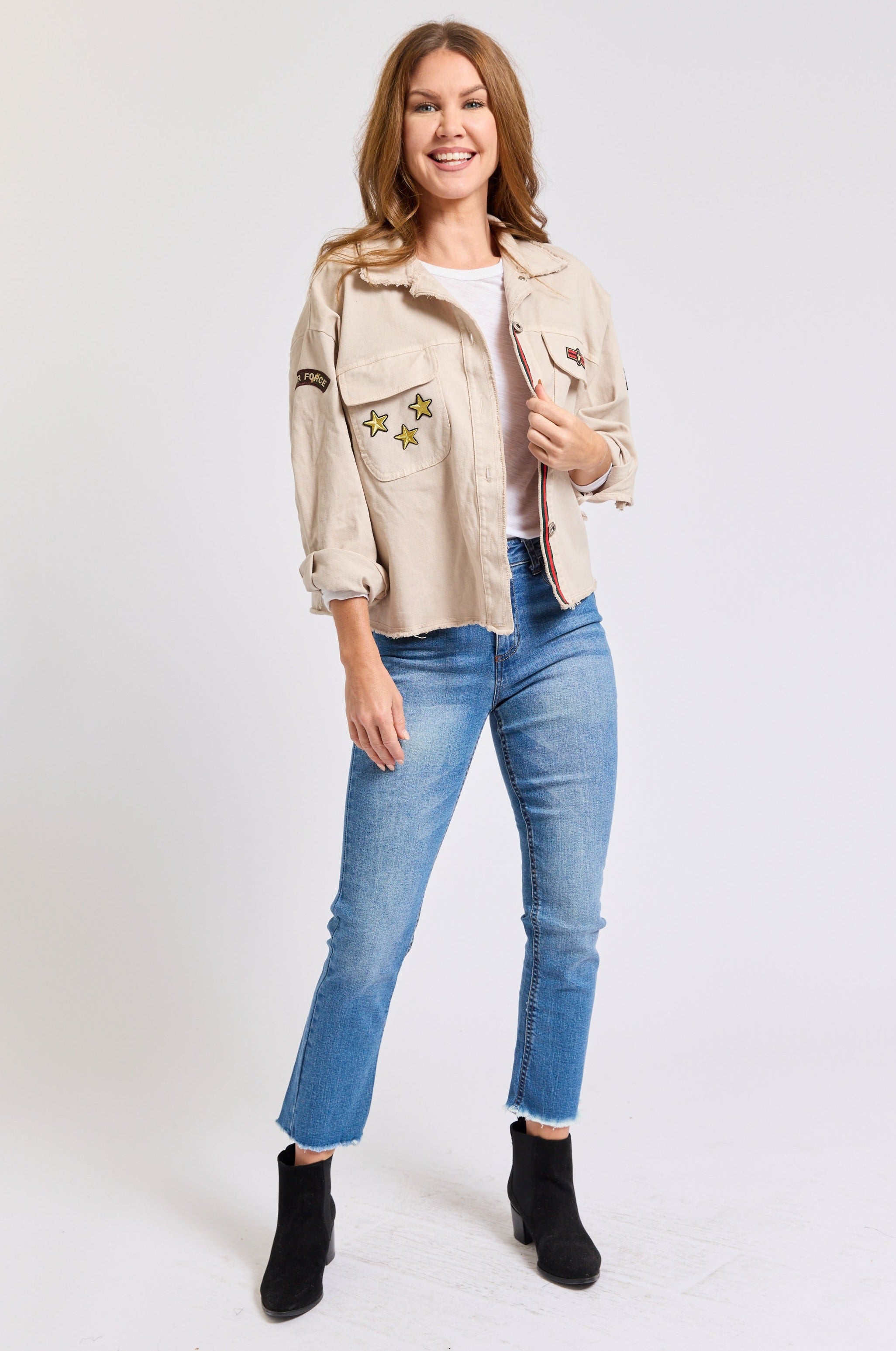 Military Jacket - Jacqueline B Clothing