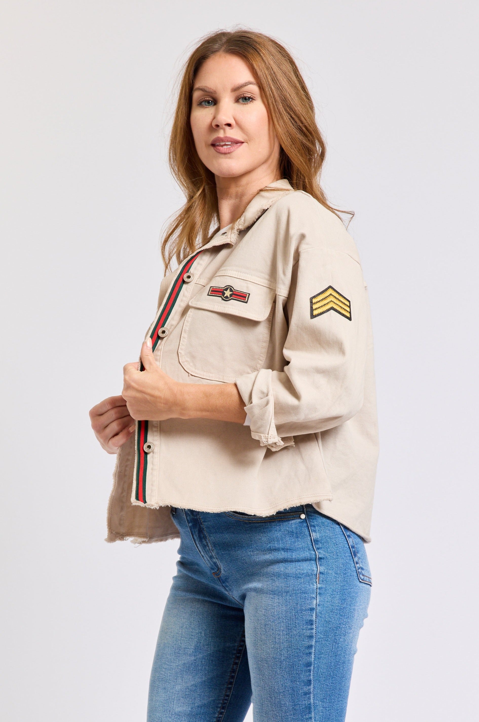 Military Jacket - Jacqueline B Clothing