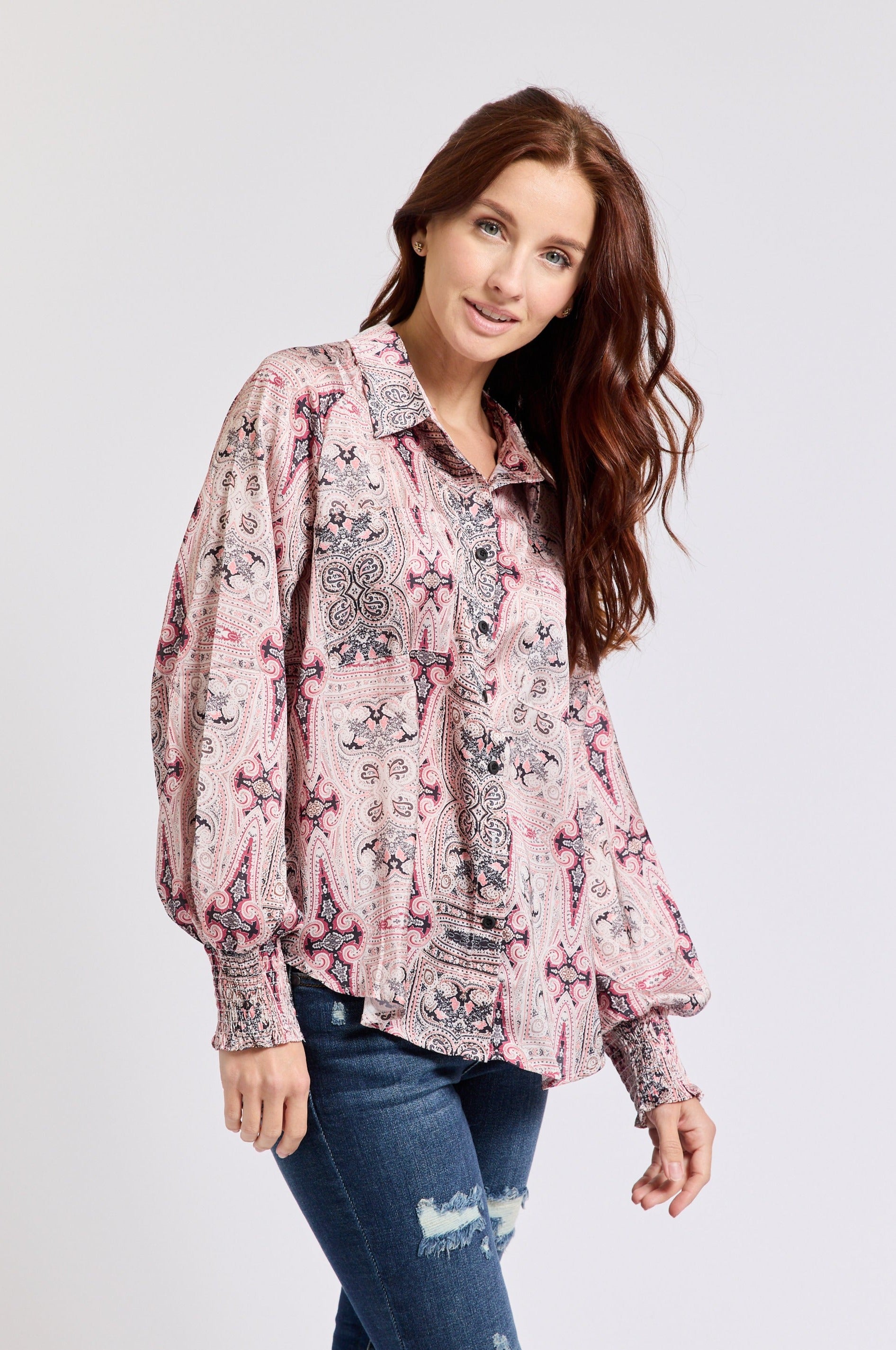 Pattern Top - Jacqueline B Clothing