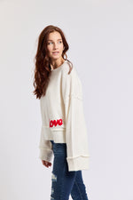 Bell Sleeve Sweater w/ Love Patch - Jacqueline B Clothing