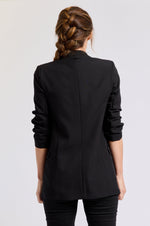 Ruched Sleeve Blazer - Jacqueline B Clothing