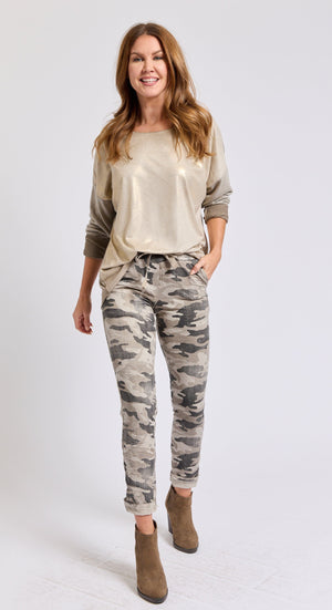 Long Sleeve Sueded Tee