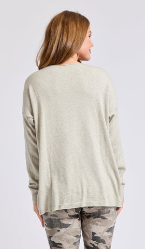 Embossed Star Sweater