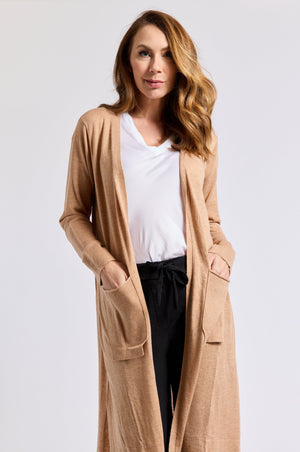Extra Long Italian Cardigan - Jacqueline B Clothing
