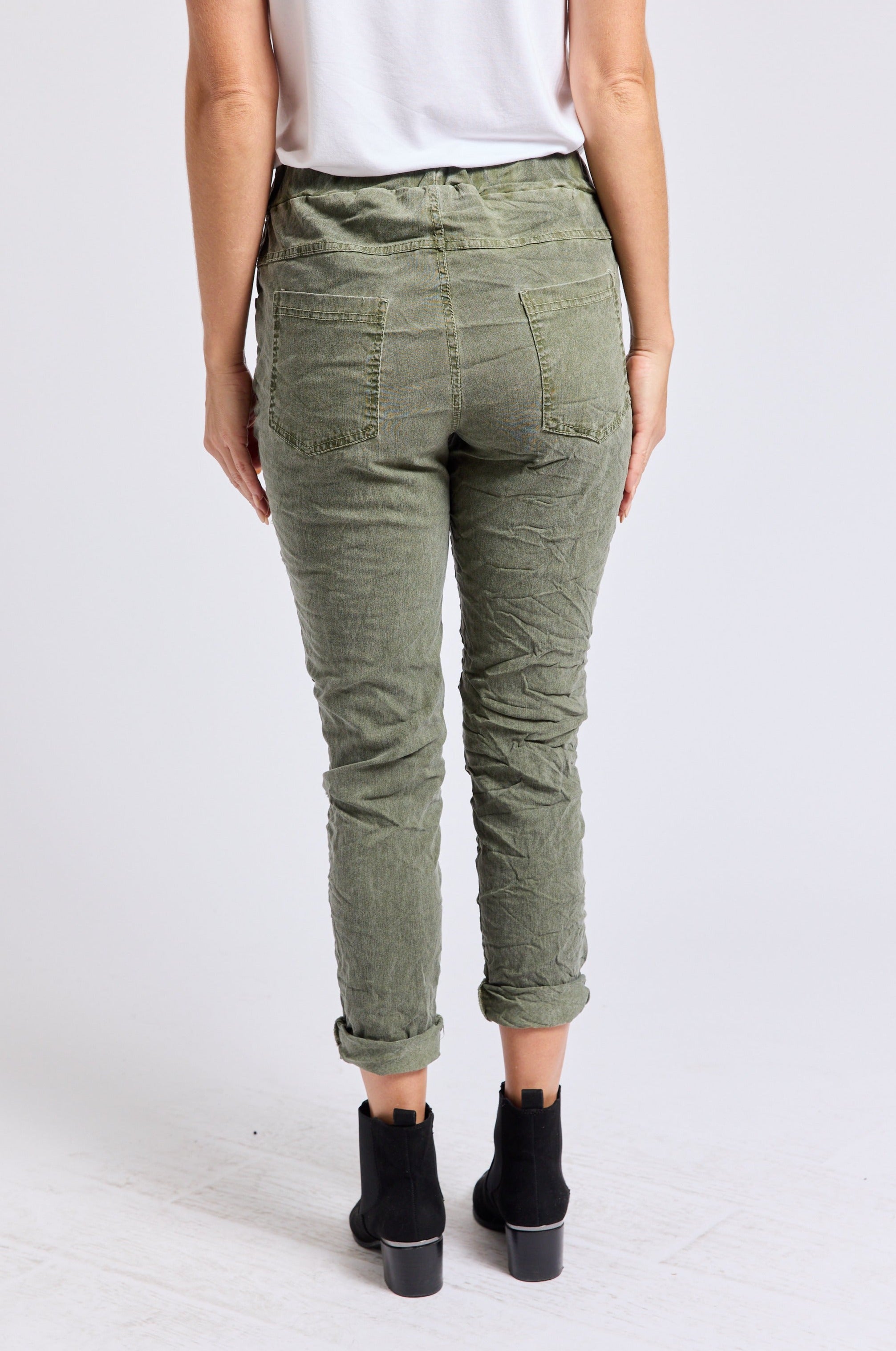 Sequin Star Italian Stretch Pant - Jacqueline B Clothing