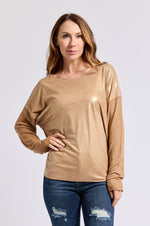 Long Sleeve Sueded Tee