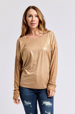 Long Sleeve Sueded Tee