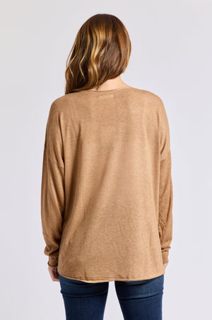 Long Sleeve Sueded Tee